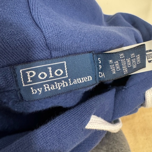 Polo Ralph Lauren Navy Hoodie with Multicolor Logo - Picture 9 of 12